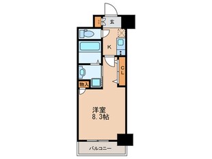 ｴｽｶｰｻ大阪ＷＥＳＴ(204)の物件間取画像